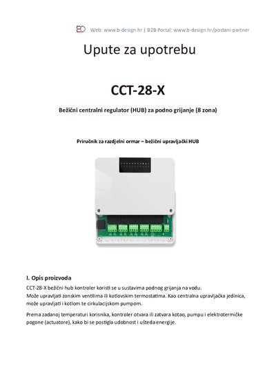 Upute Regulacija CCT 28 X